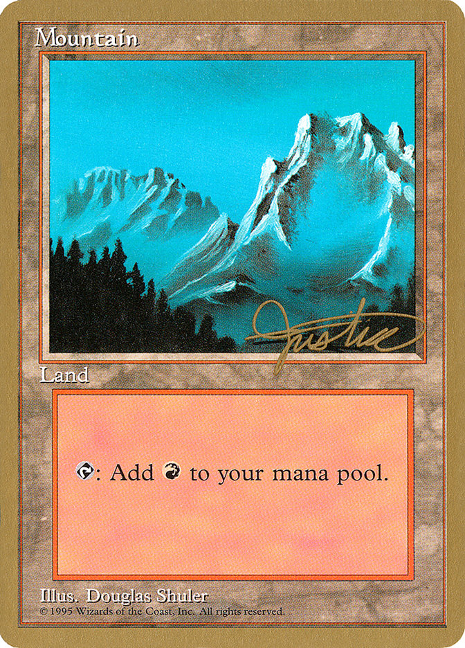 Mountain (mj374) (Mark Justice) [Pro Tour Collector Set] | Sanctuary Gaming