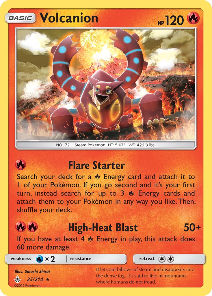 Volcanion (25/214) (Theme Deck Exclusive) [Sun & Moon: Unbroken Bonds] | Sanctuary Gaming