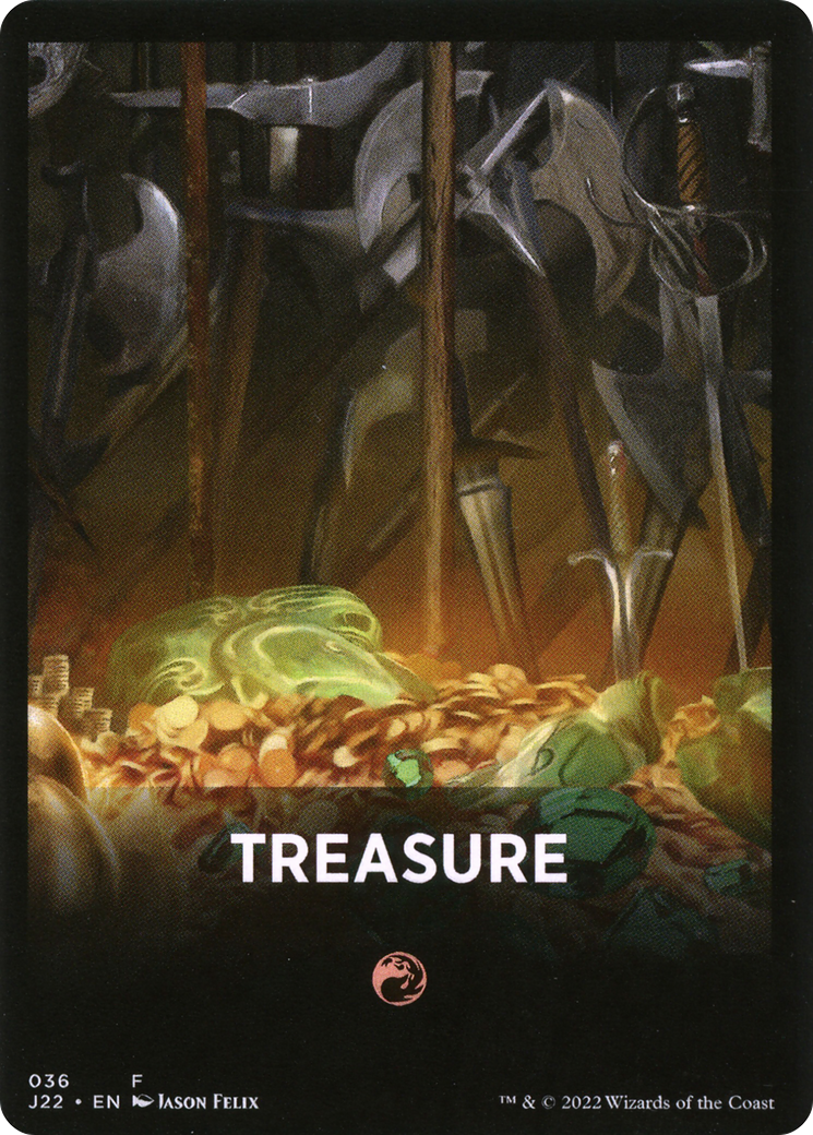 Treasure Theme Card [Jumpstart 2022 Front Cards] | Sanctuary Gaming