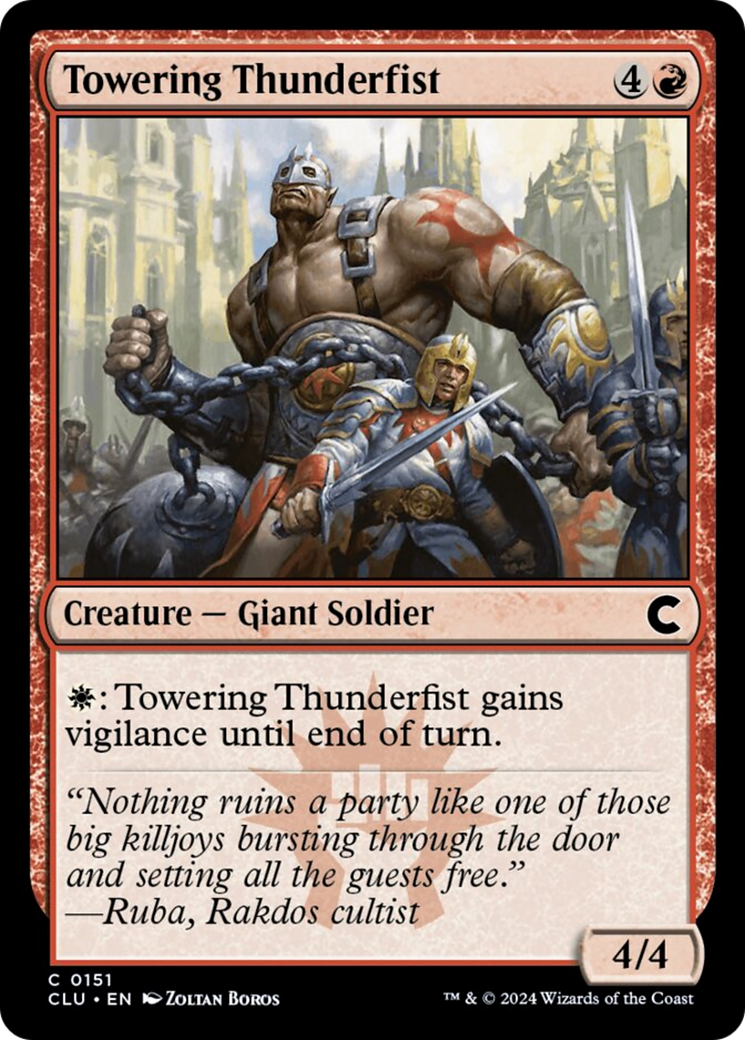 Towering Thunderfist [Ravnica: Clue Edition] | Sanctuary Gaming