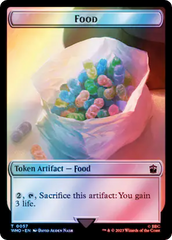 Alien Angel // Food (0057) Double-Sided Token (Surge Foil) [Doctor Who Tokens] | Sanctuary Gaming