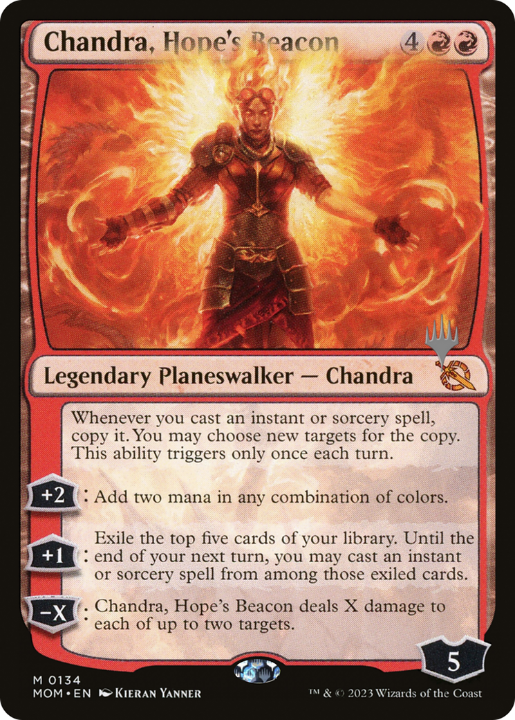 Chandra, Hope's Beacon (Promo Pack) [March of the Machine Promos] | Sanctuary Gaming