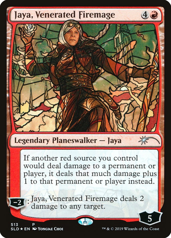 Jaya, Venerated Firemage (Stained Glass) [Secret Lair Drop Promos] | Sanctuary Gaming