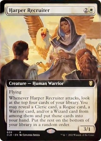 Harper Recruiter (Extended Art) [Commander Legends: Battle for Baldur's Gate] | Sanctuary Gaming