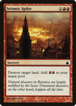Seismic Spike [Ravnica: City of Guilds] | Sanctuary Gaming