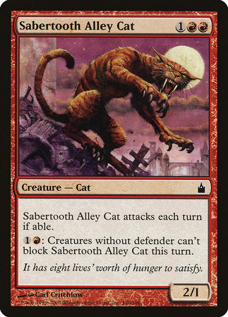 Sabertooth Alley Cat [Ravnica: City of Guilds] | Sanctuary Gaming