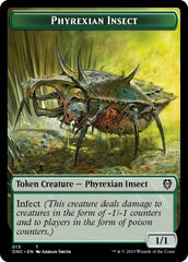 Phyrexian Mite // Phyrexian Insect Double-Sided Token [Phyrexia: All Will Be One Commander Tokens] | Sanctuary Gaming