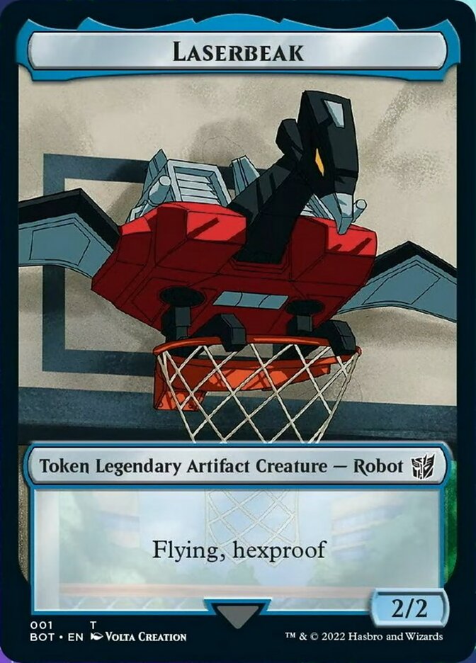Powerstone // Laserbeak Double-Sided Token [The Brothers' War Tokens] | Sanctuary Gaming