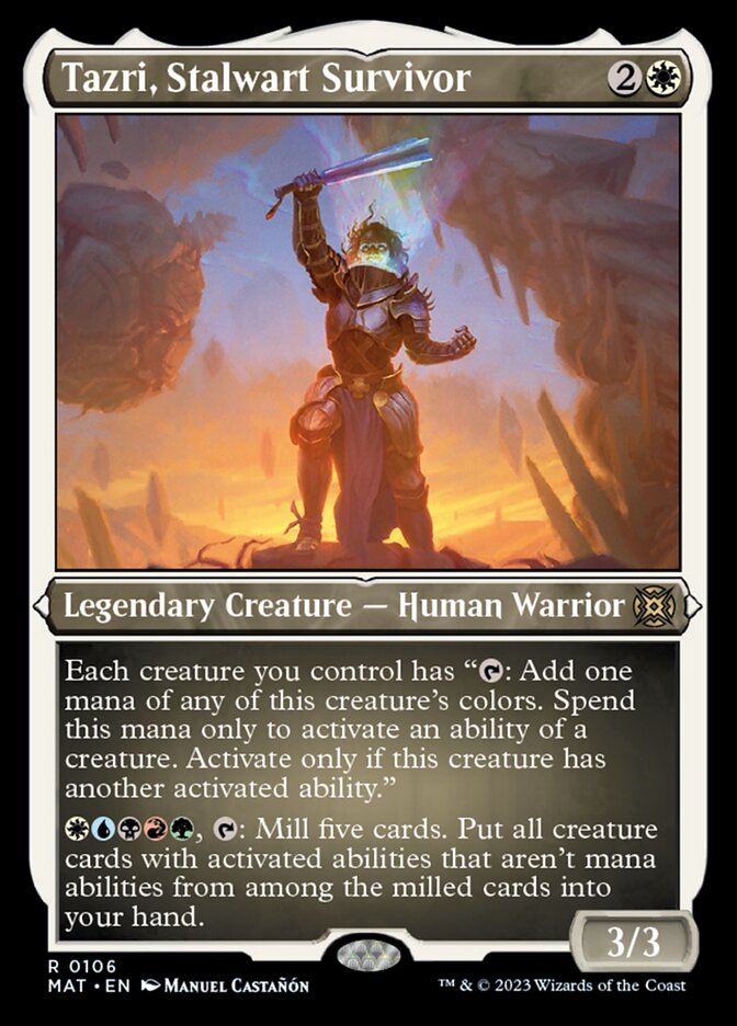 Tazri, Stalwart Survivor (Foil Etched) [March of the Machine: The Aftermath] | Sanctuary Gaming
