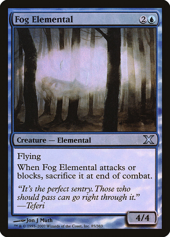 Fog Elemental (Premium Foil) [Tenth Edition] | Sanctuary Gaming