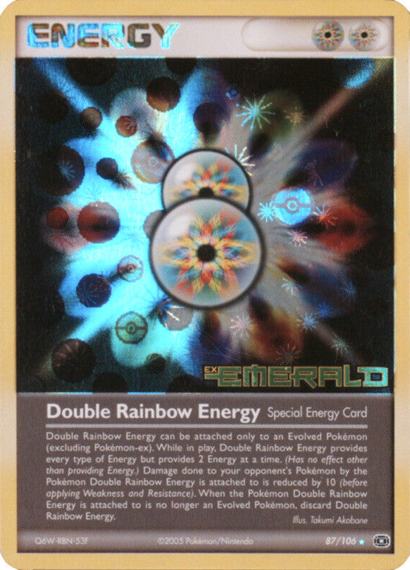 Double Rainbow Energy (87/106) (Stamped) [EX: Emerald] | Sanctuary Gaming