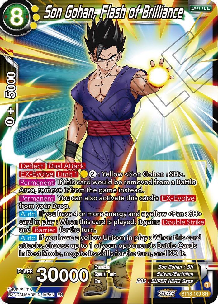 Son Gohan, Flash of Brilliance (BT18-109) [Dawn of the Z-Legends] | Sanctuary Gaming