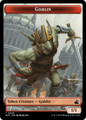 Goblin (0008) // Angel (0002) Double-Sided Token [Ravnica Remastered Tokens] | Sanctuary Gaming