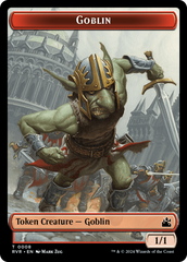 Goblin (0008) // Beast Double-Sided Token [Ravnica Remastered Tokens] | Sanctuary Gaming