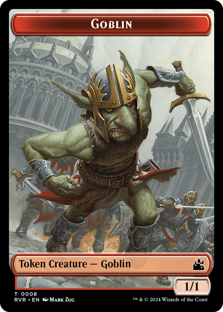 Goblin (0008) // Centaur Double-Sided Token [Ravnica Remastered Tokens] | Sanctuary Gaming