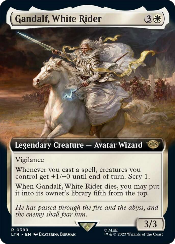 Gandalf, White Rider (Extended Art) [The Lord of the Rings: Tales of Middle-Earth] | Sanctuary Gaming