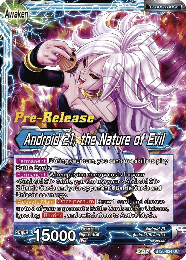 Android 21 // Android 21, the Nature of Evil (BT20-024) [Power Absorbed Prerelease Promos] | Sanctuary Gaming