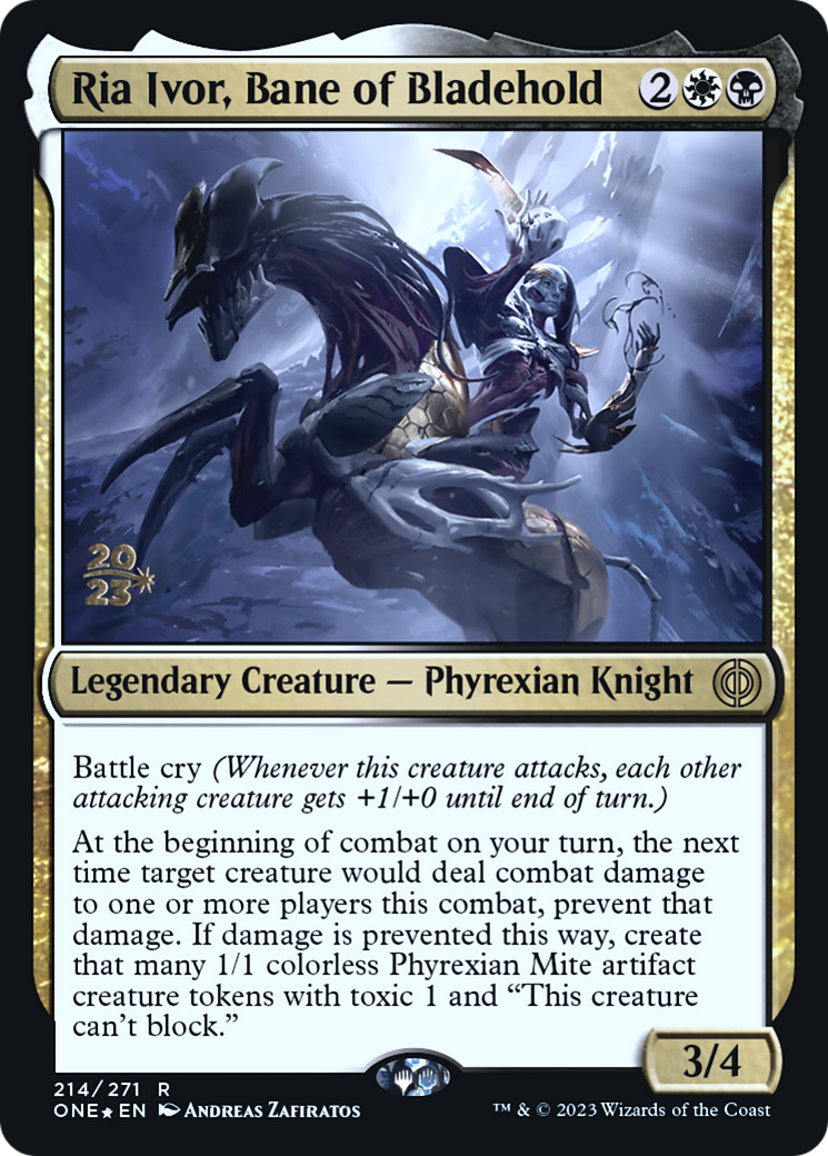 Ria Ivor, Bane of Bladehold [Phyrexia: All Will Be One Prerelease Promos] | Sanctuary Gaming