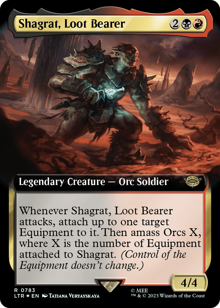 Shagrat, Loot Bearer (Extended Art) (Surge Foil) [The Lord of the Rings: Tales of Middle-Earth] | Sanctuary Gaming