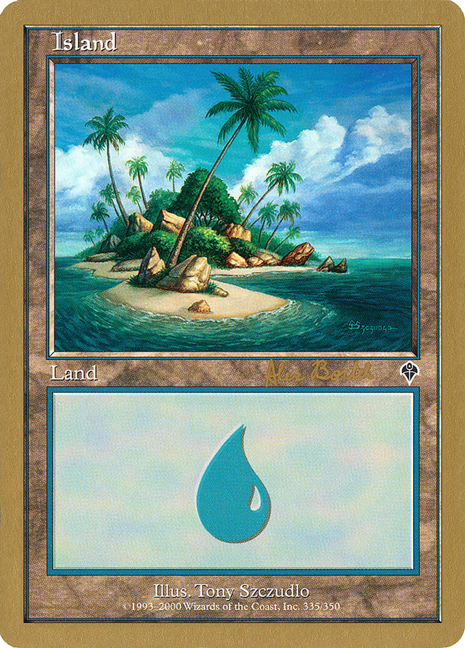 Island (ab335b) (Alex Borteh) [World Championship Decks 2001] | Sanctuary Gaming