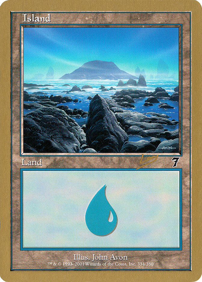 Island (rl334) (Raphael Levy) [World Championship Decks 2002] | Sanctuary Gaming