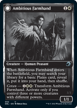 Ambitious Farmhand // Seasoned Cathar [Innistrad: Double Feature] | Sanctuary Gaming