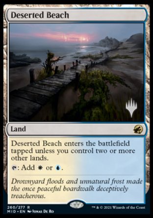 Deserted Beach (Promo Pack) [Innistrad: Midnight Hunt Promos] | Sanctuary Gaming