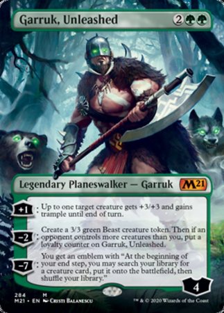 Garruk, Unleashed (Borderless) [Core Set 2021] | Sanctuary Gaming