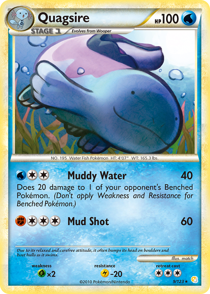 Quagsire (9/123) [HeartGold & SoulSilver: Base Set] | Sanctuary Gaming