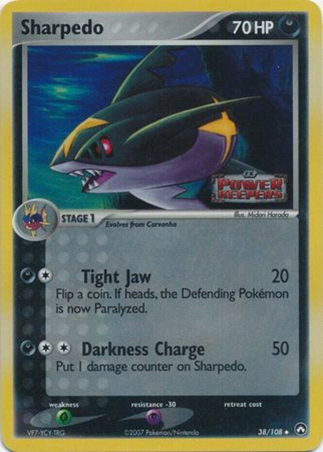 Sharpedo (38/108) (Stamped) [EX: Power Keepers] | Sanctuary Gaming