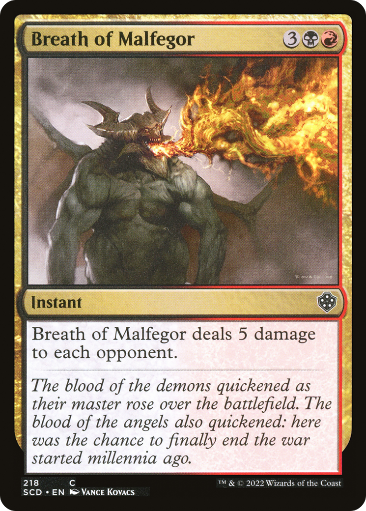 Breath of Malfegor [Starter Commander Decks] | Sanctuary Gaming