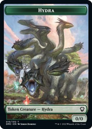 Snake // Hydra Double-sided Token [Dominaria United Commander Tokens] | Sanctuary Gaming