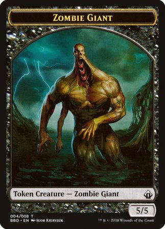 Zombie Giant Token [Battlebond Tokens] | Sanctuary Gaming