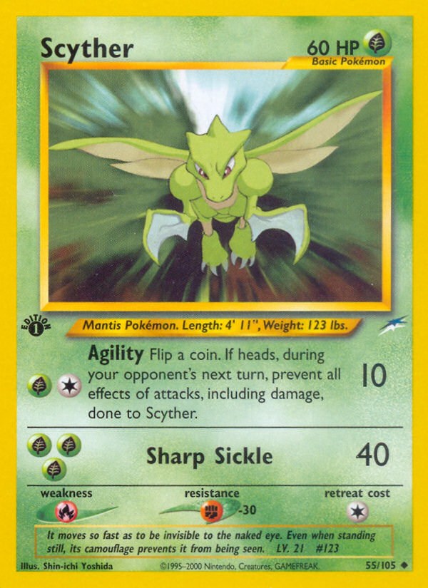 Scyther (55/105) [Neo Destiny 1st Edition] | Sanctuary Gaming