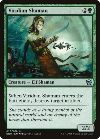 Viridian Shaman [Duel Decks: Elves vs. Inventors] | Sanctuary Gaming