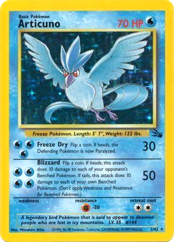 Articuno (2/62) [Fossil Unlimited] | Sanctuary Gaming