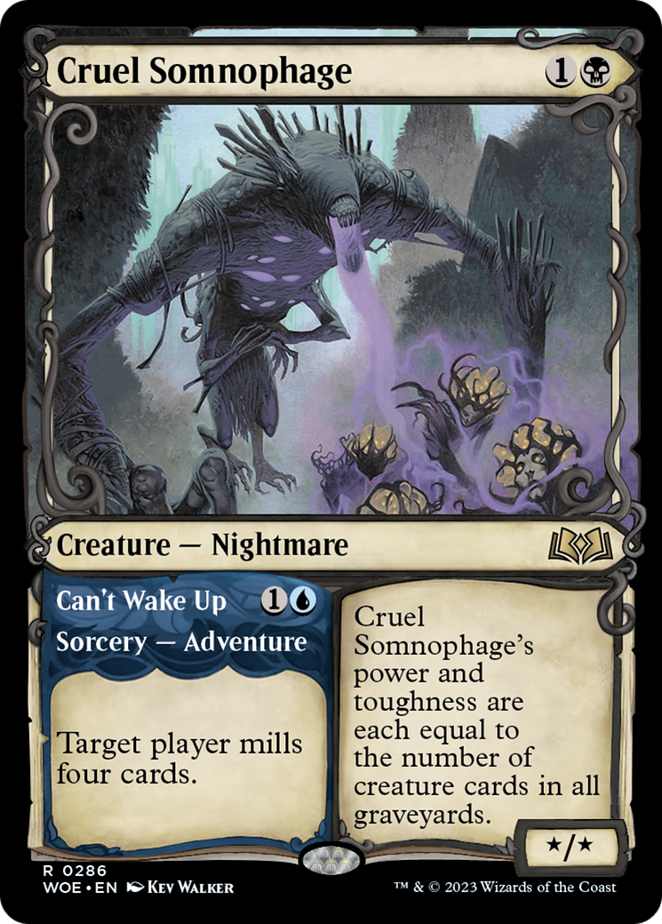 Cruel Somnophage // Can't Wake Up (Showcase) [Wilds of Eldraine] | Sanctuary Gaming