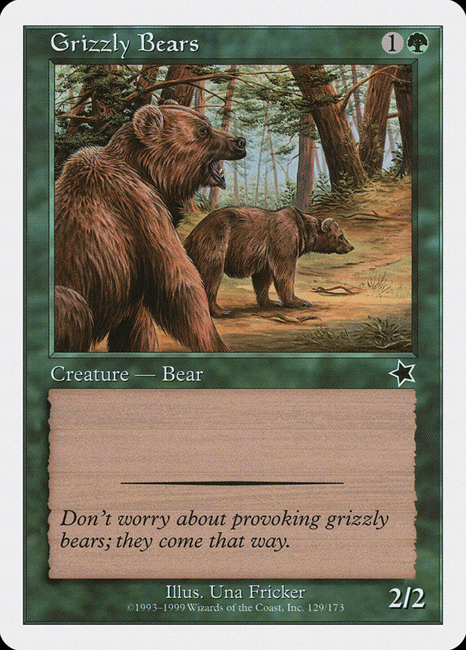 Grizzly Bears [Starter 1999] | Sanctuary Gaming