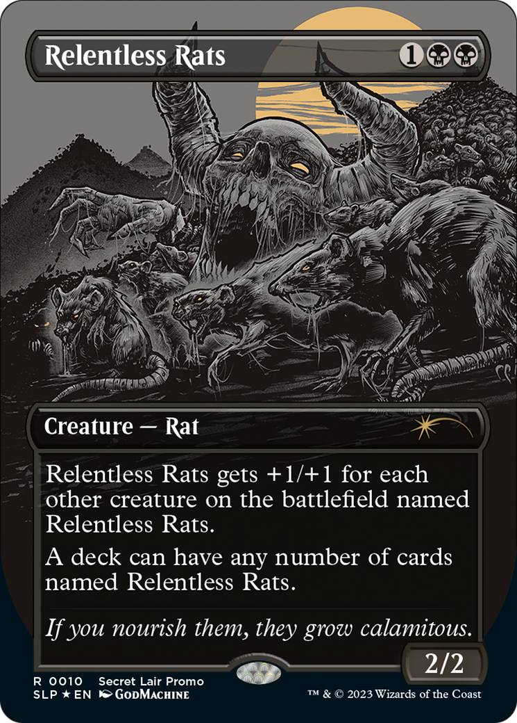 Relentless Rats (Borderless) [Secret Lair Showdown] | Sanctuary Gaming