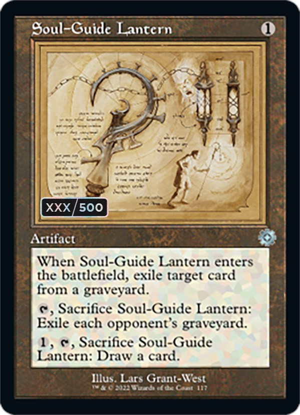 Soul-Guide Lantern (Retro Schematic) (Serial Numbered) [The Brothers' War Retro Artifacts] | Sanctuary Gaming