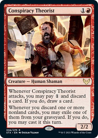 Conspiracy Theorist (Promo Pack) [Strixhaven: School of Mages Promos] | Sanctuary Gaming