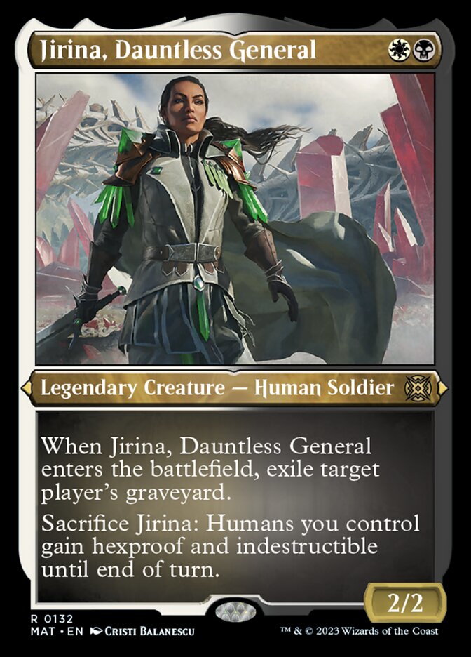 Jirina, Dauntless General (Foil Etched) [March of the Machine: The Aftermath] | Sanctuary Gaming