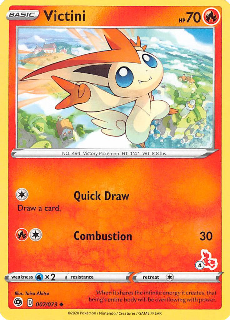 Victini (007/073) (Cinderace Stamp #4) [Battle Academy 2022] | Sanctuary Gaming