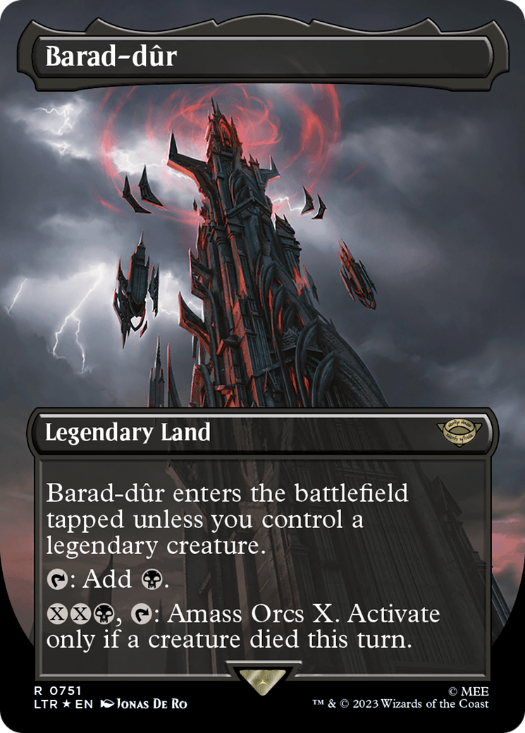 Barad-dur (0751) (Borderless) (Surge Foil) [The Lord of the Rings: Tales of Middle-Earth] | Sanctuary Gaming