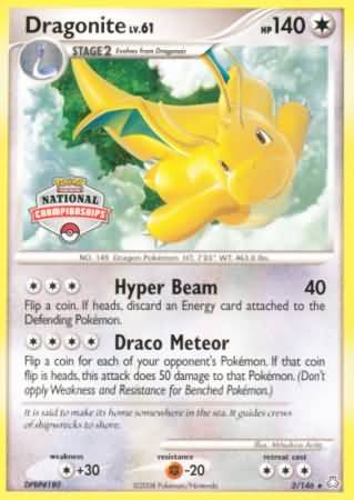 Dragonite (2/146) (National Championship) [Diamond & Pearl: Legends Awakened] | Sanctuary Gaming