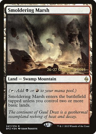 Smoldering Marsh [Battle for Zendikar Promos] | Sanctuary Gaming