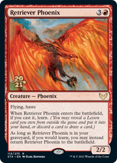 Retriever Phoenix [Strixhaven: School of Mages Prerelease Promos] | Sanctuary Gaming