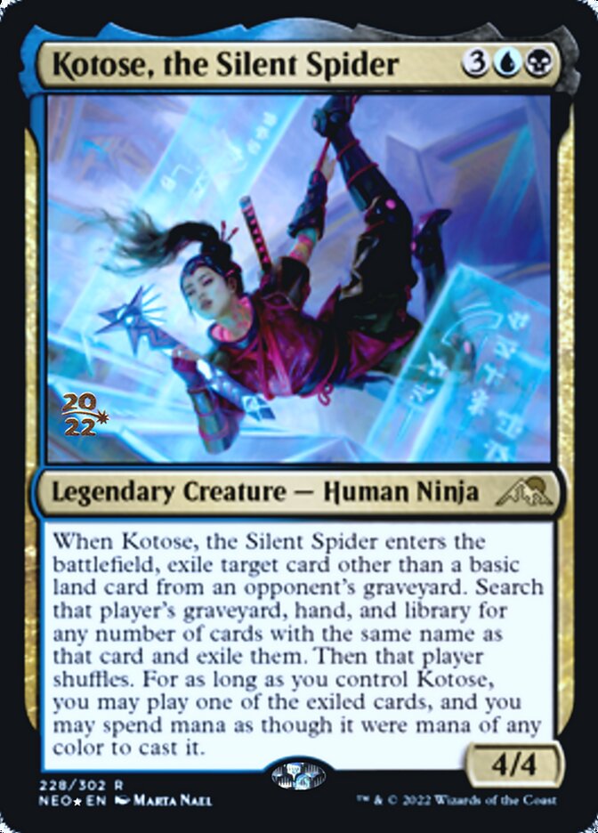 Kotose, the Silent Spider [Kamigawa: Neon Dynasty Prerelease Promos] | Sanctuary Gaming