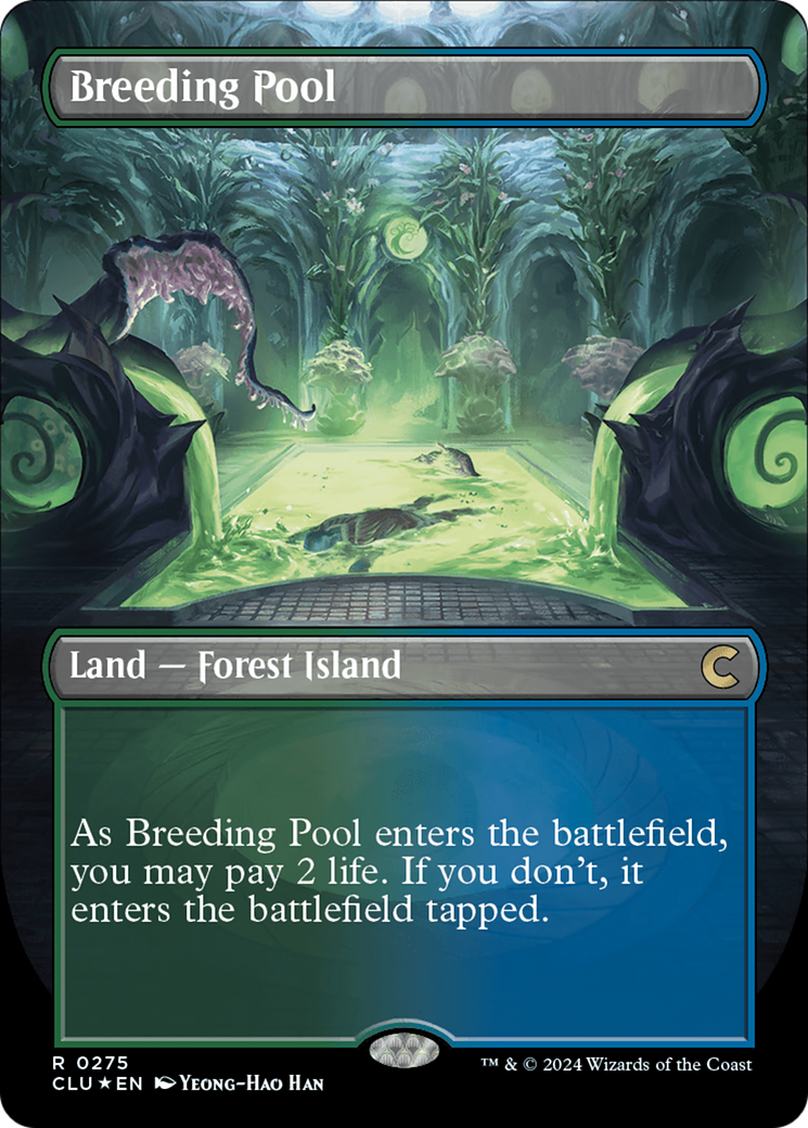 Breeding Pool (Borderless) [Ravnica: Clue Edition] | Sanctuary Gaming