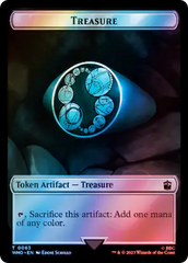 Alien Angel // Treasure (0063) Double-Sided Token (Surge Foil) [Doctor Who Tokens] | Sanctuary Gaming